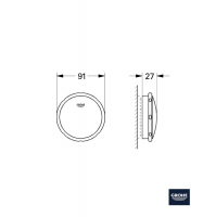 MEDIDAS ROSETON DESAGÜE AUTOMATICO TALENTO GROHE